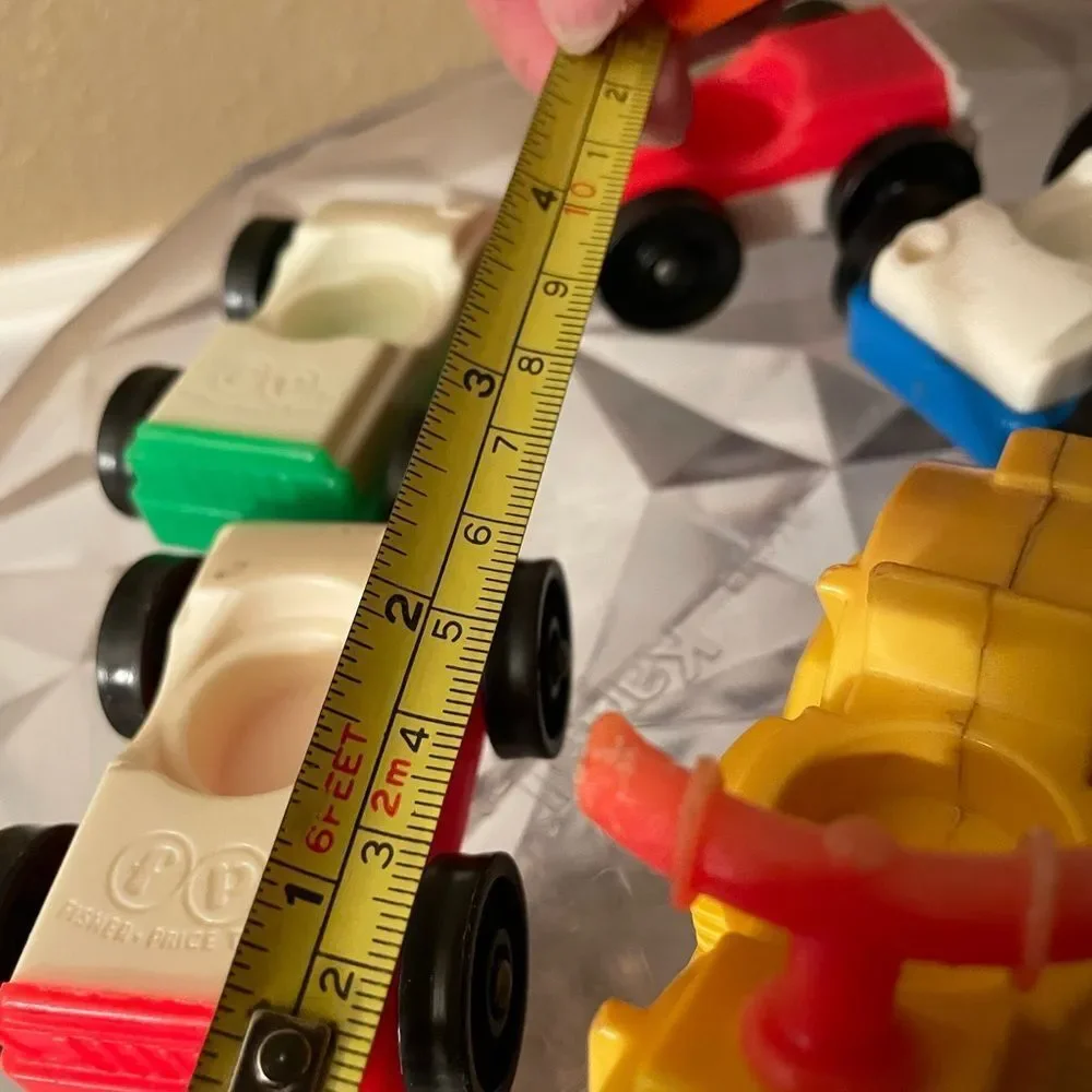 1970’s Fisher Price Vehicles 5 Cars 1 Motorcycle